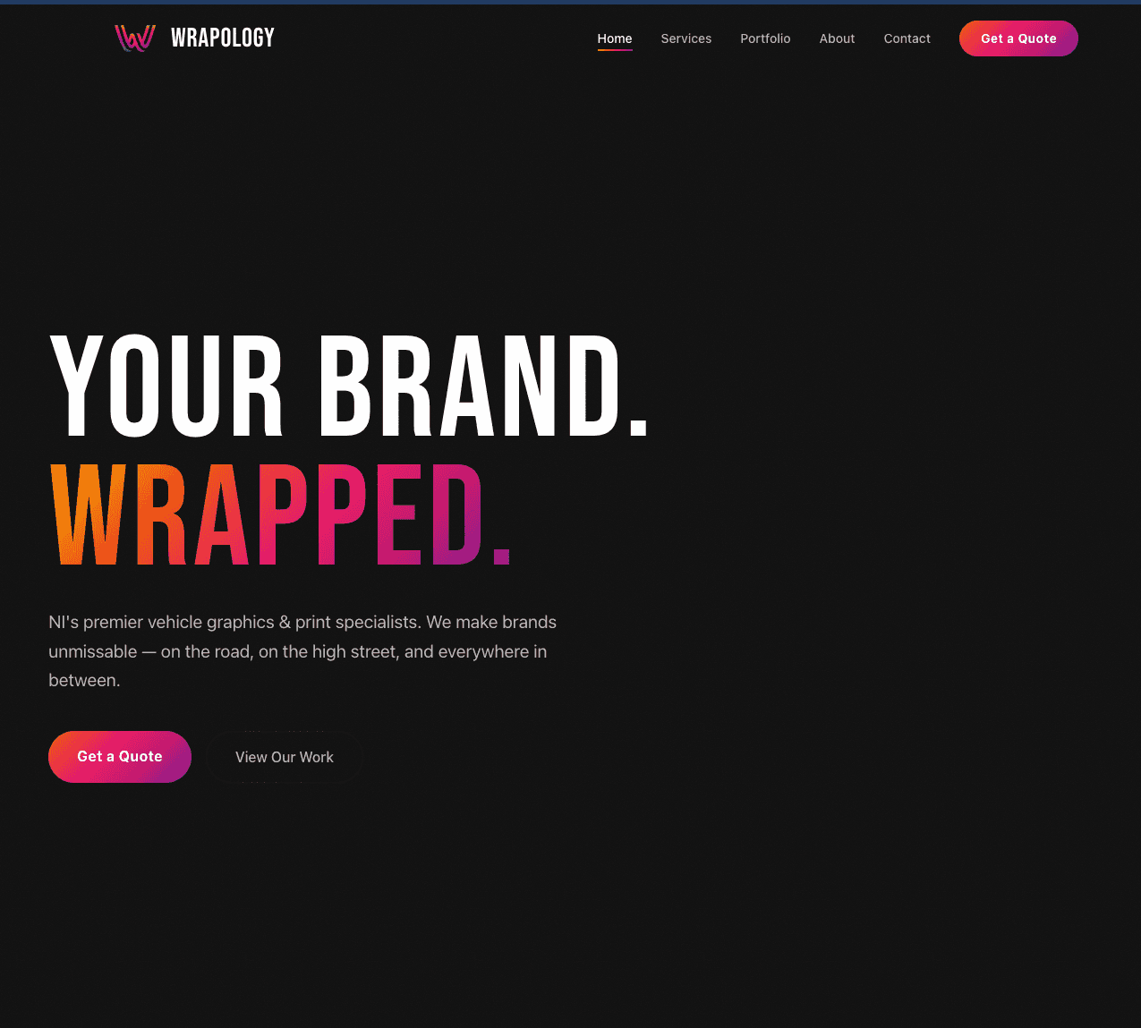Wrapology website preview